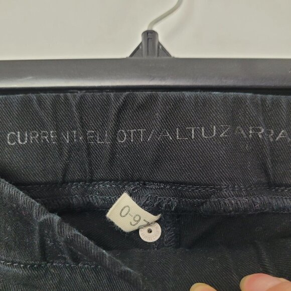 Current/Elliott x Altuzarra The Runner Stretch Skinny Jean Tar (Black) 26/0 - Picture 3 of 9